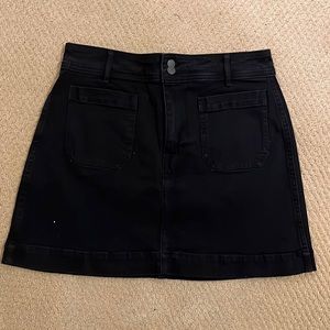 Madewell Black Denim Skirt NWT